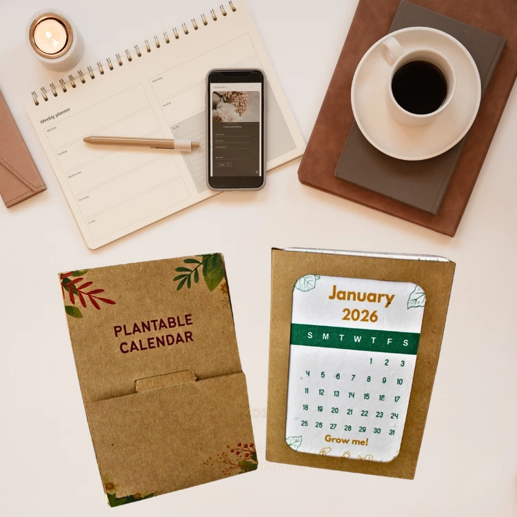 Buy personalized plantable calendar for office desk